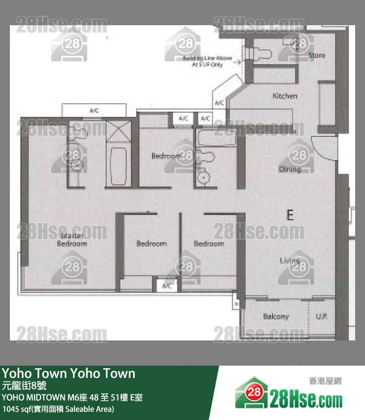 YOHO MIDTOWN Yoho Midtown M6座 50樓 E室 平面圖