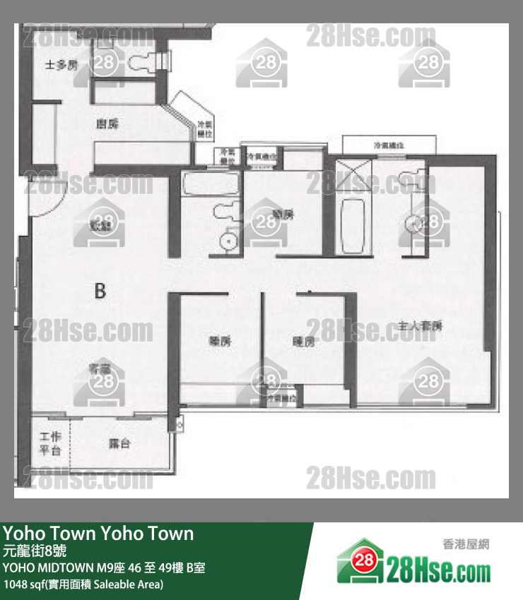 YOHO MIDTOWN Yoho Midtown M9座 46樓 B室 平面圖