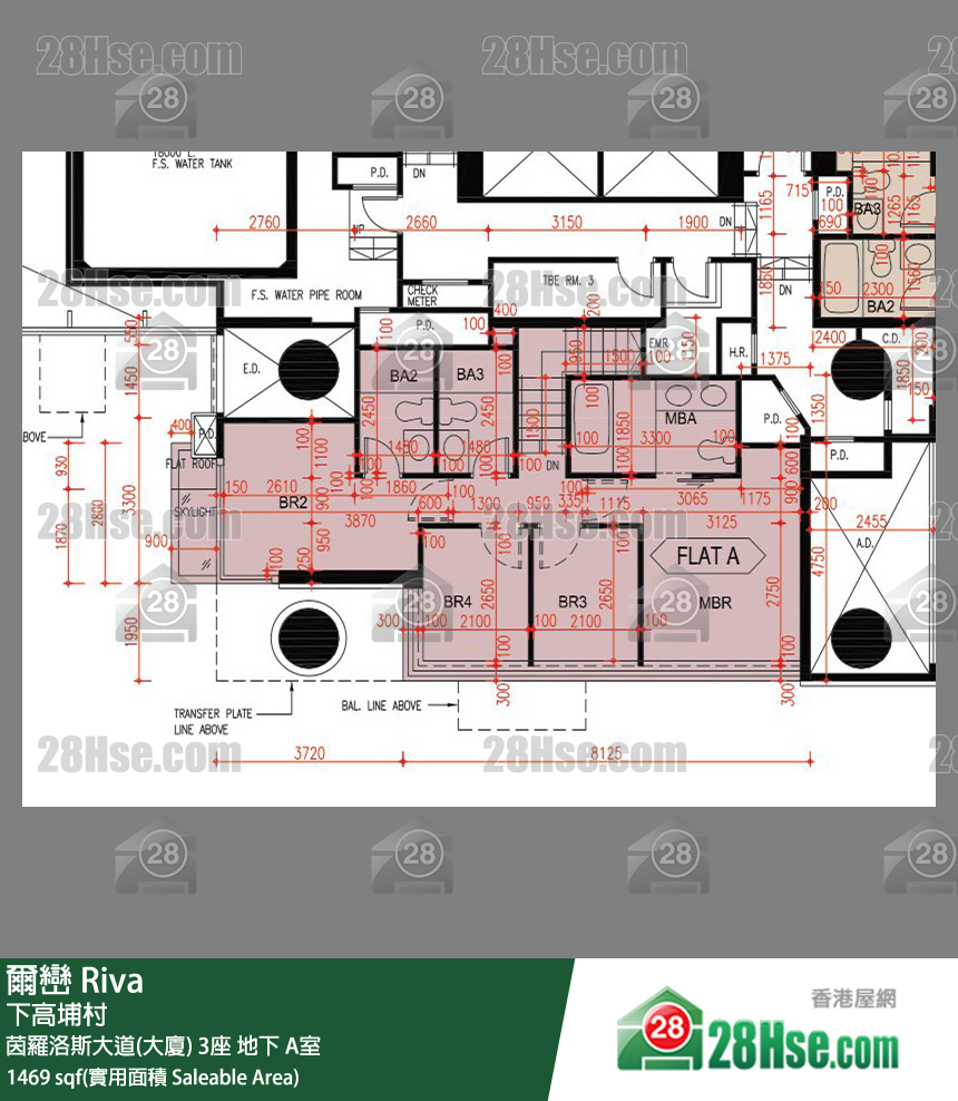 爾巒 茵羅洛斯大道(大廈)3座地下 A室 平面圖