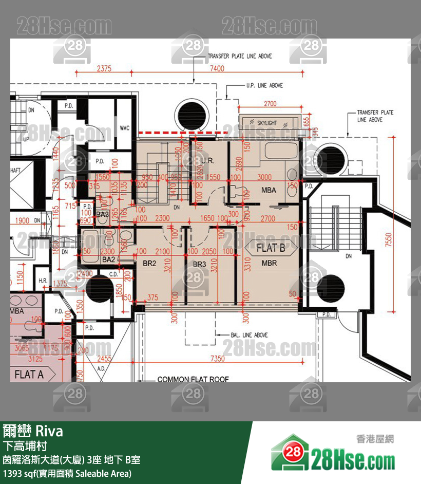 爾巒 茵羅洛斯大道(大廈)3座地下 B室 平面圖
