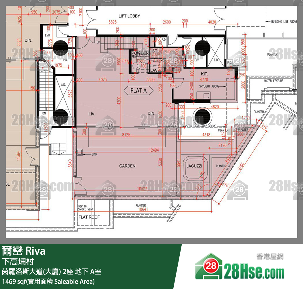 爾巒 單位平面圖(由 28Hse 提供)