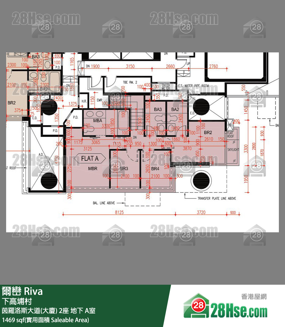 爾巒 單位平面圖(由 28Hse 提供)