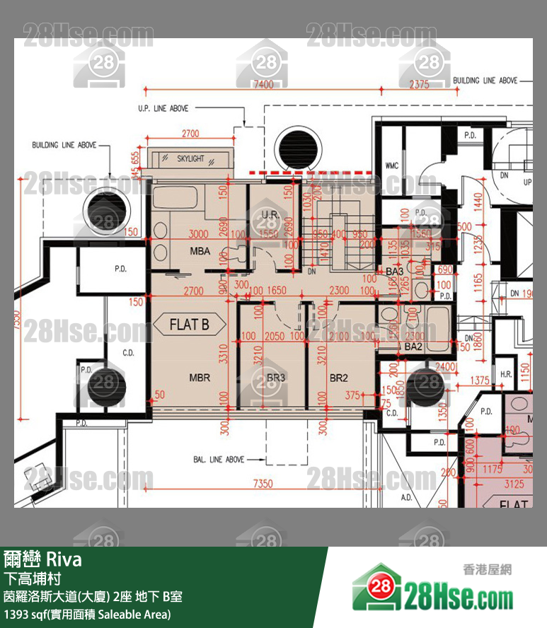 爾巒 茵羅洛斯大道(大廈)2座地下 B室 平面圖