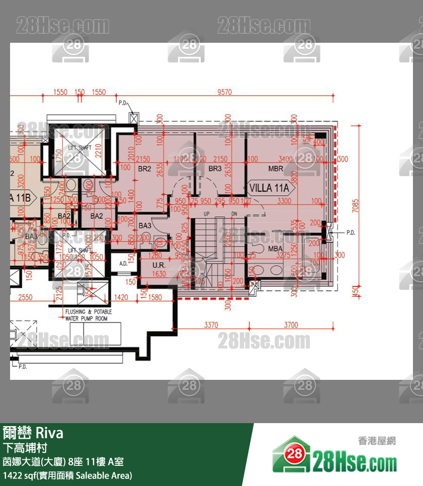 爾巒 茵娜大道(大廈)8座11樓 A室 平面圖