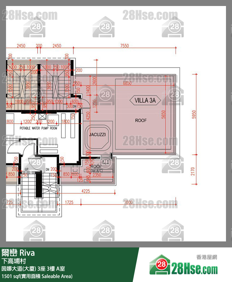 爾巒 茵娜大道(大廈)3座3樓 A室 平面圖