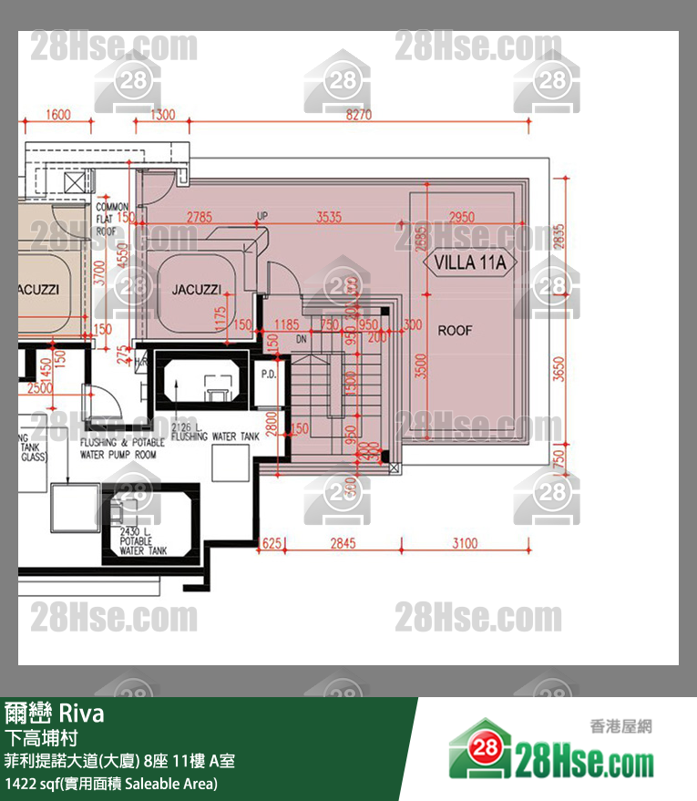 爾巒 單位平面圖(由 28Hse 提供)