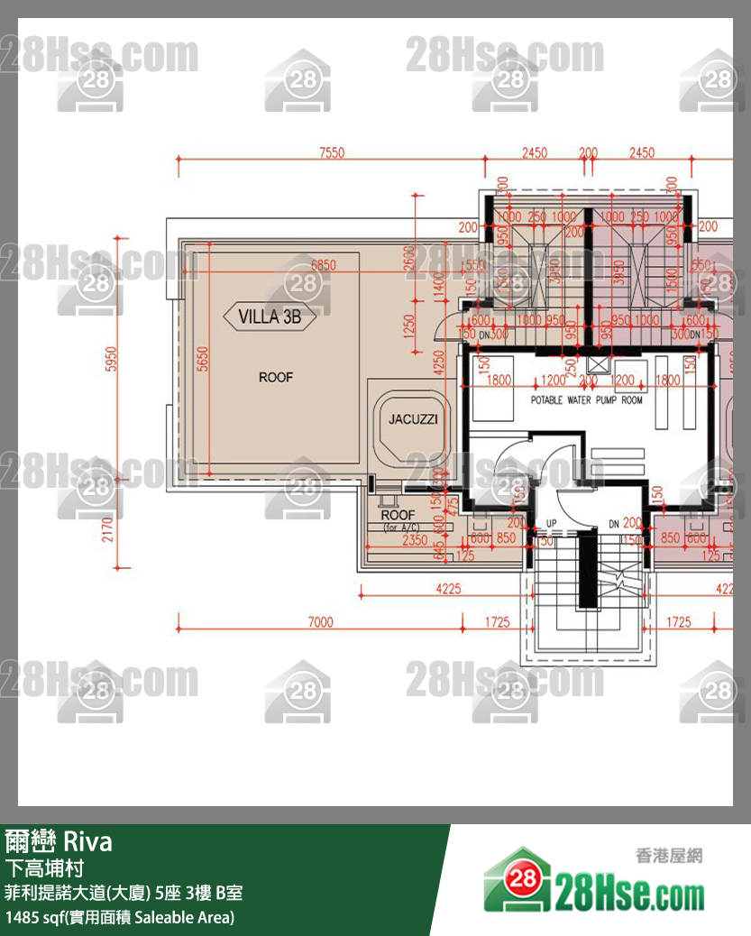 爾巒 菲利提諾大道(大廈)5座3樓 B室 平面圖