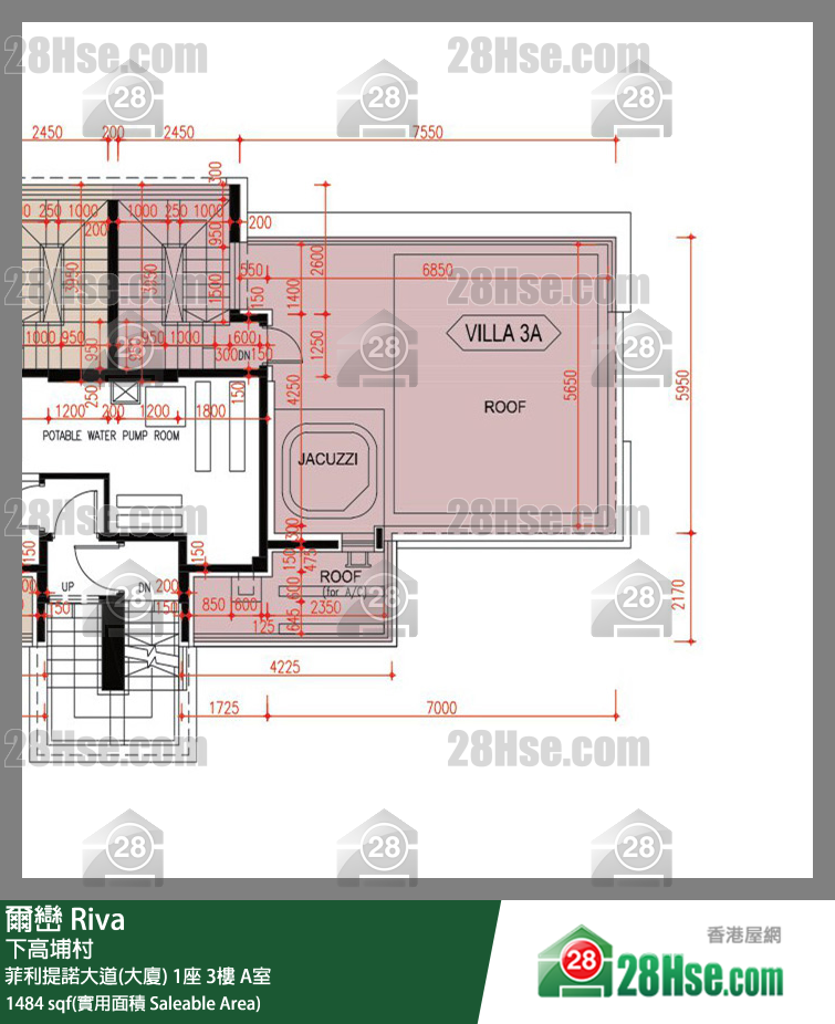 爾巒 菲利提諾大道(大廈)1座3樓 A室 平面圖