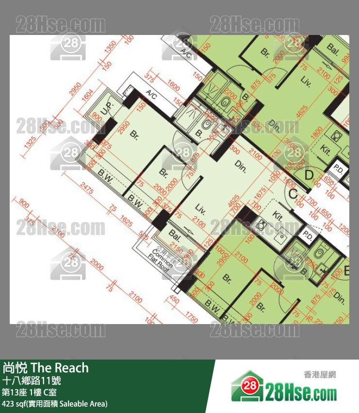 尚悅 第13座1樓 C室 平面圖