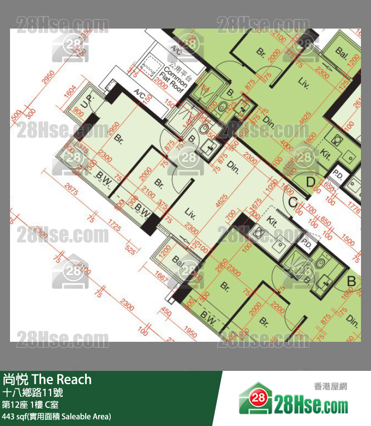 尚悅 第12座 1樓 C室 平面圖