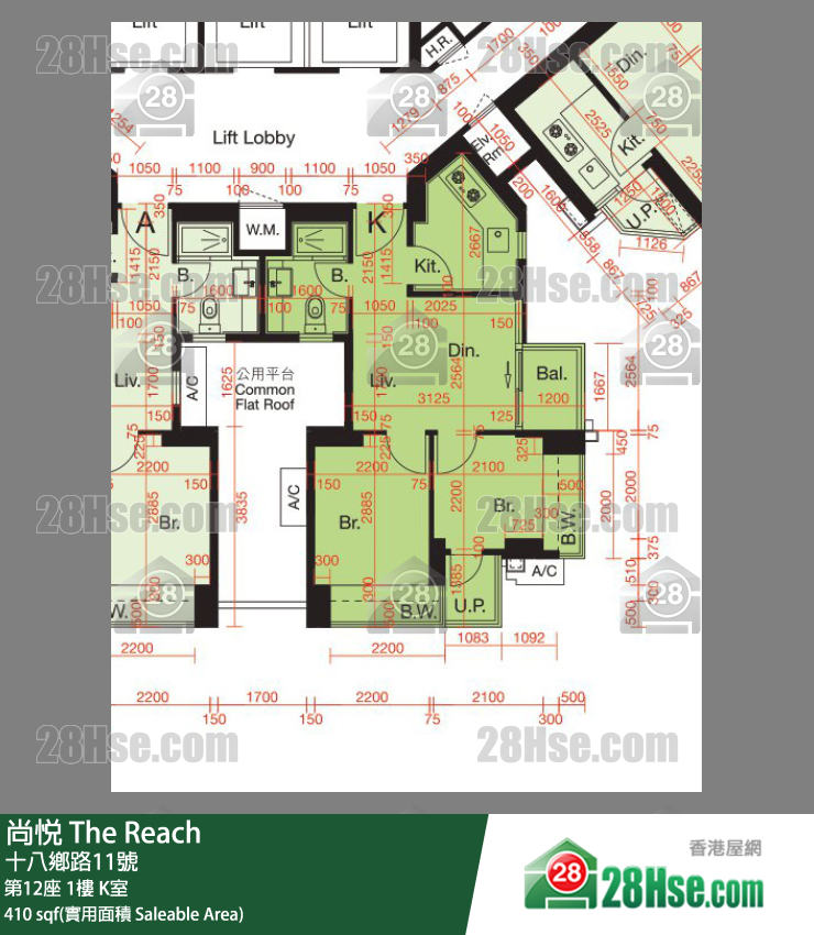 尚悅 第12座1樓 K室 平面圖
