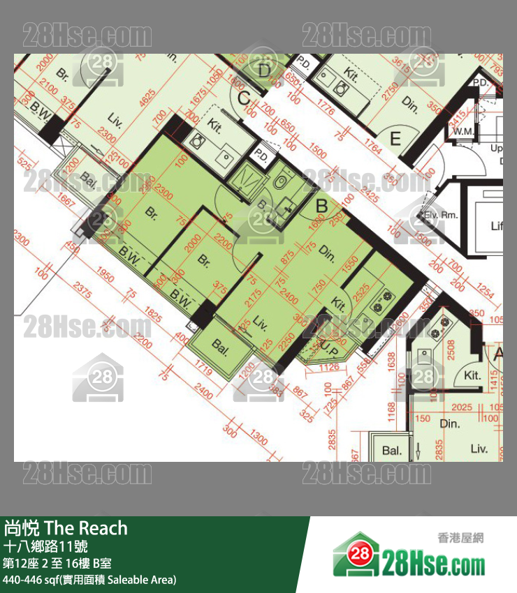 The Reach Unit FloorPlan (Provided by 28Hse)