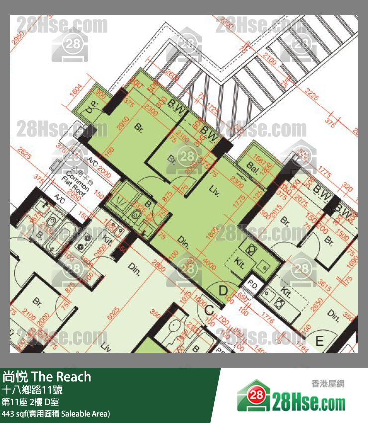 尚悅 第11座2樓 D室 平面圖