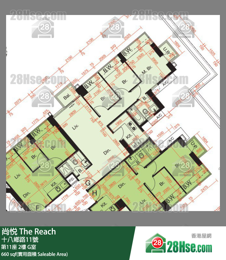 尚悅 第11座2樓 G室 平面圖