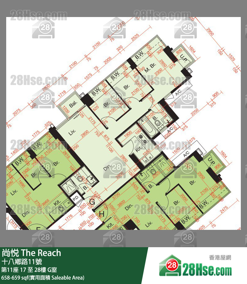 The Reach Unit FloorPlan (Provided by 28Hse)
