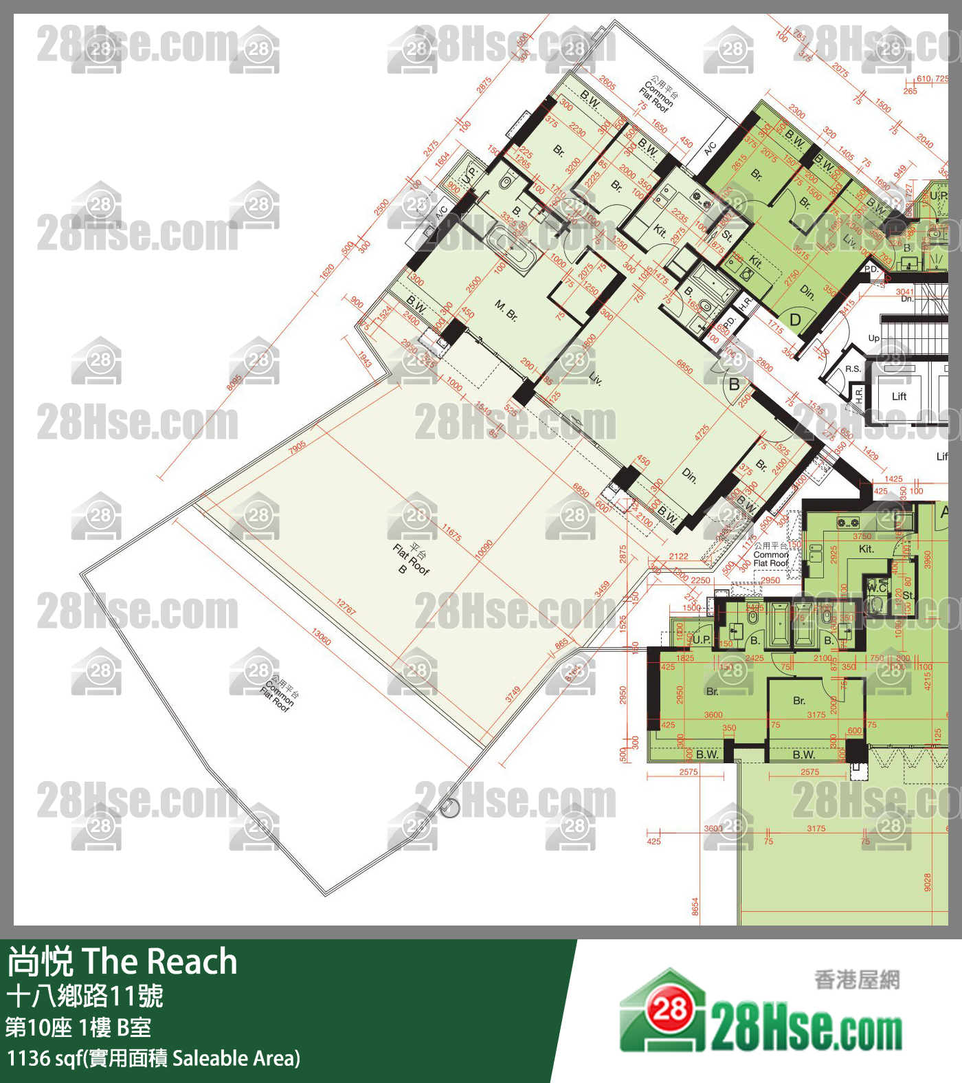 尚悅 第10座 1樓 B室 平面圖