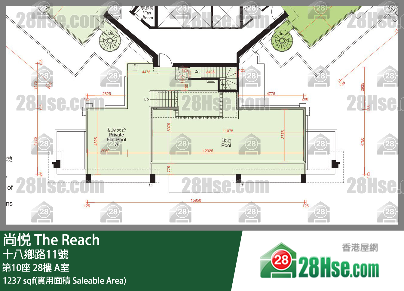 尚悦 单位平面图(由 28Hse 提供)