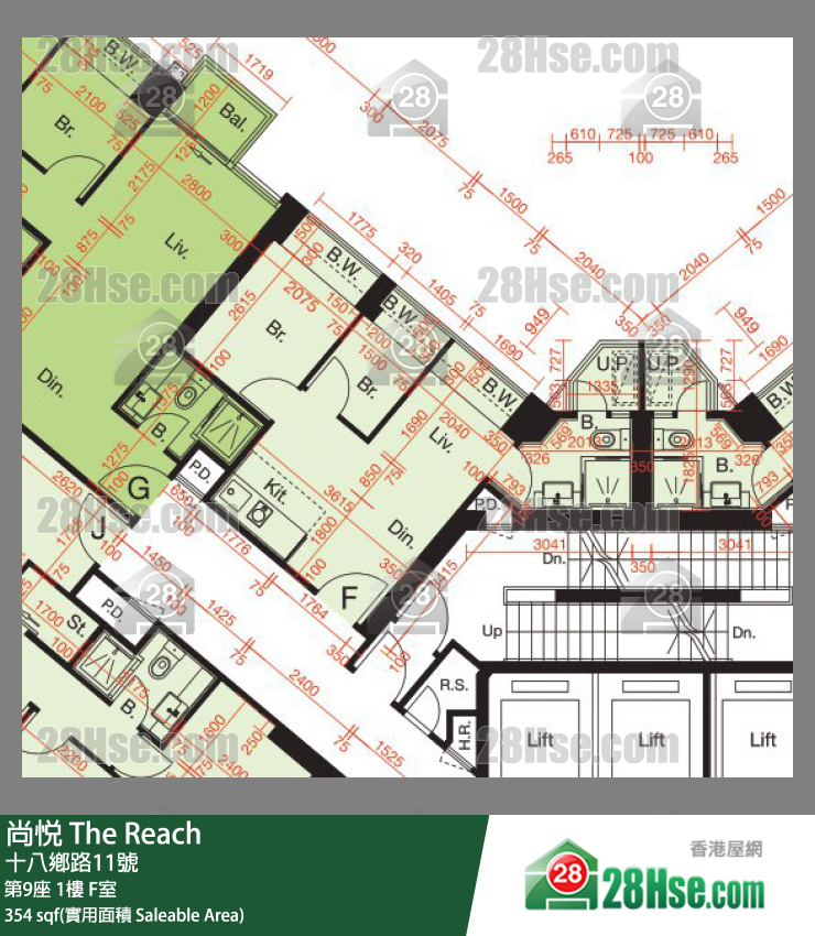 尚悦 第9座 1楼 F室 平面图