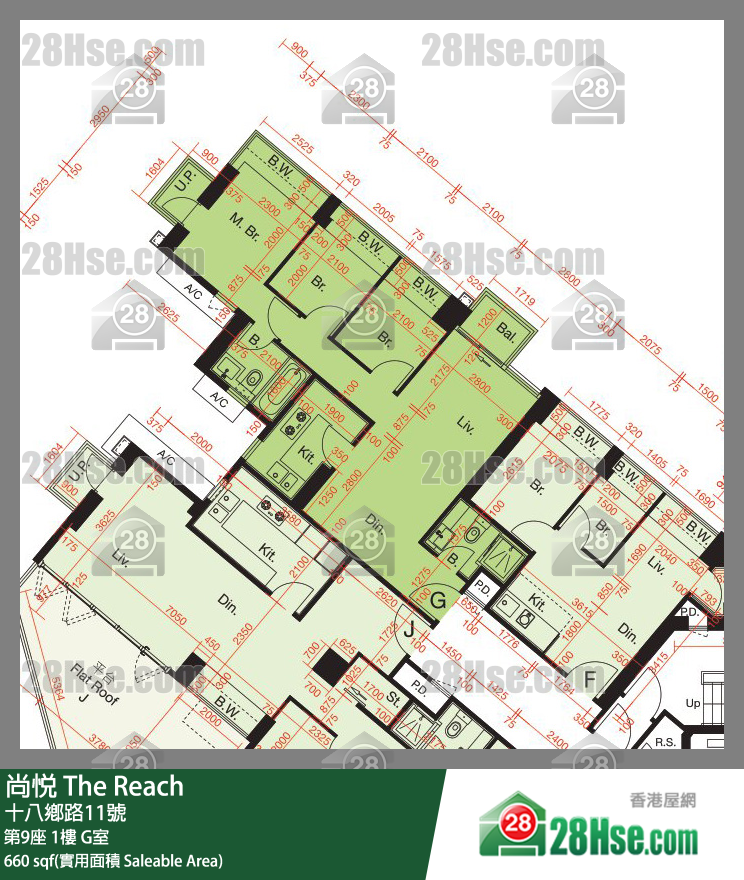 尚悅 第9座1樓 G室 平面圖