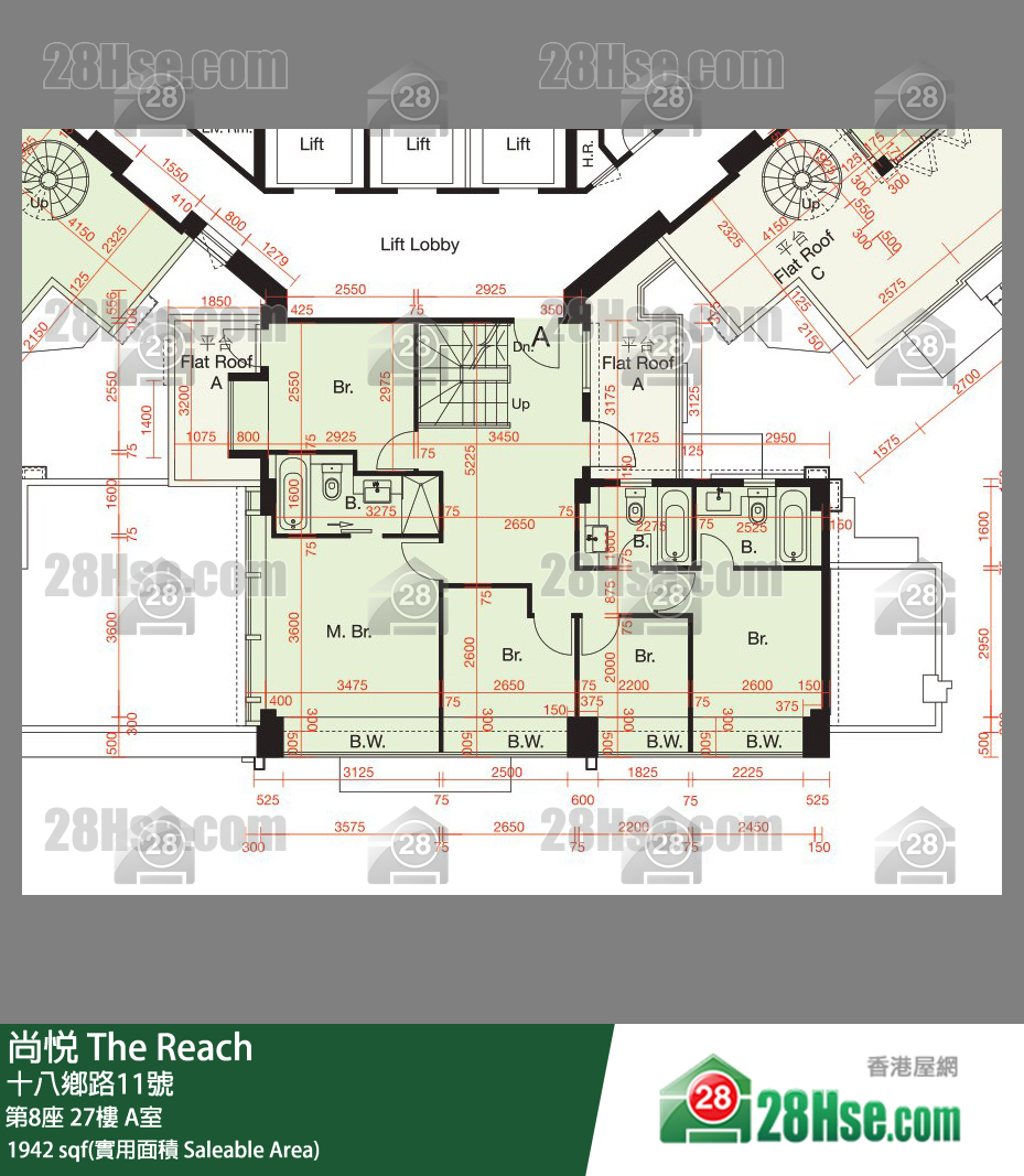 尚悦 第8座 27楼 A室 平面图