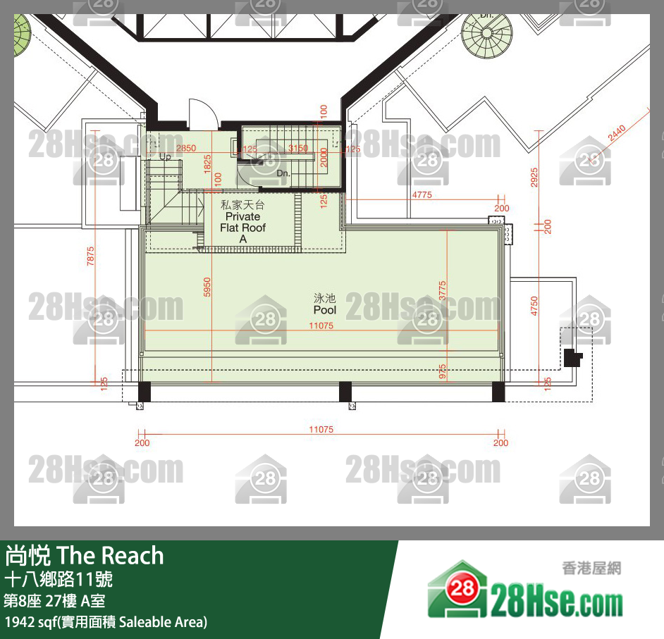 尚悦 第8座 27楼 A室 平面图