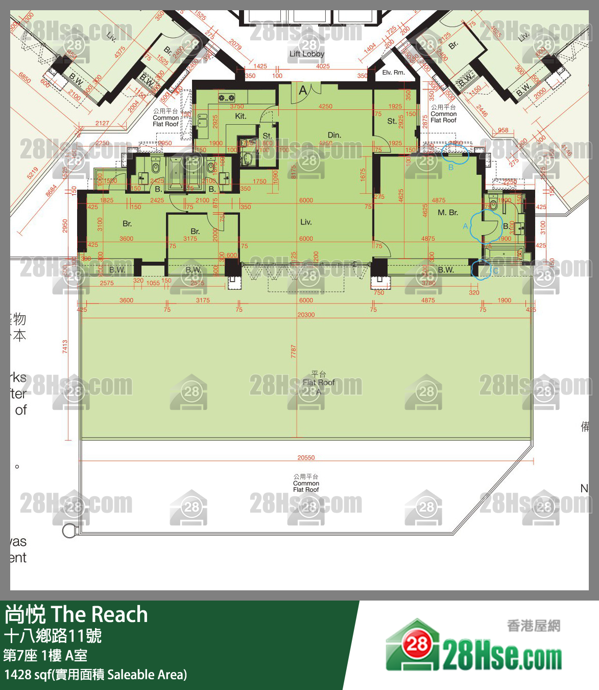 尚悅 第7座 1樓 A室 平面圖