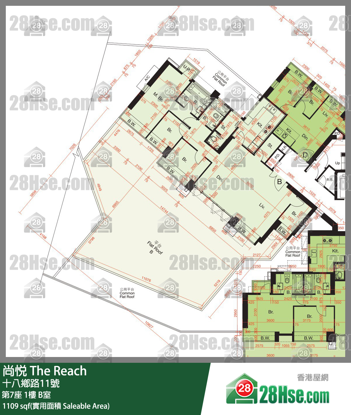 尚悅 第7座1樓 B室 平面圖