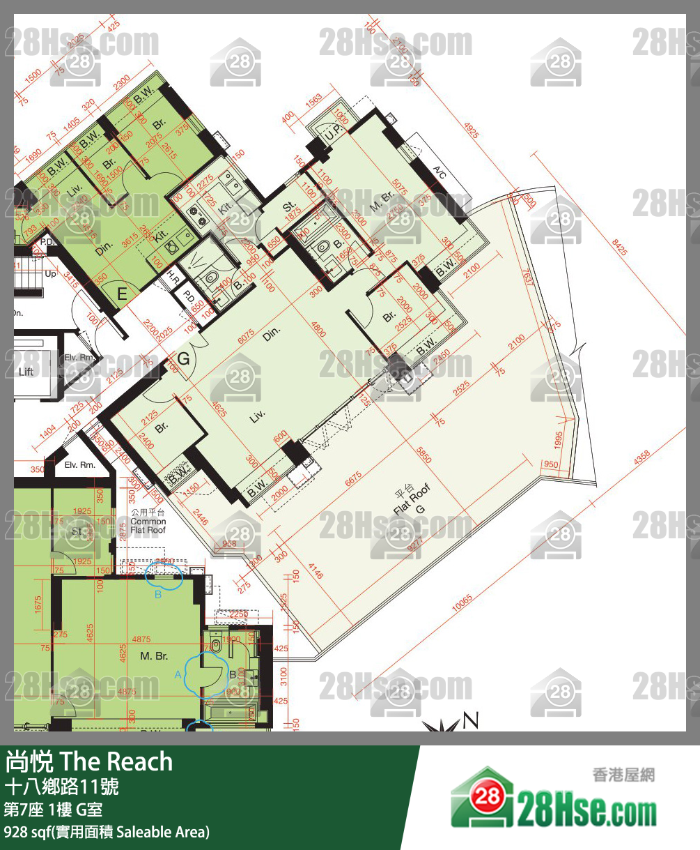 尚悅 第7座1樓 G室 平面圖