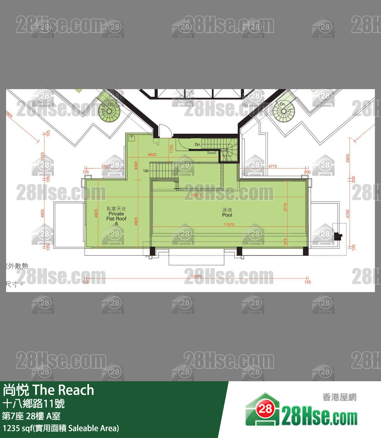 尚悅 第7座 28樓 A室 平面圖