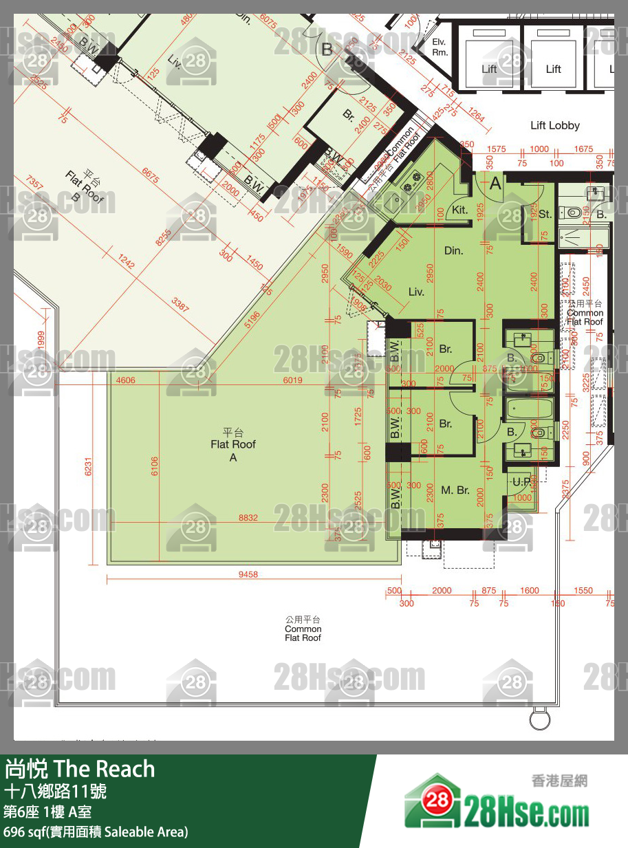 尚悦 第6座1楼 A室 平面图