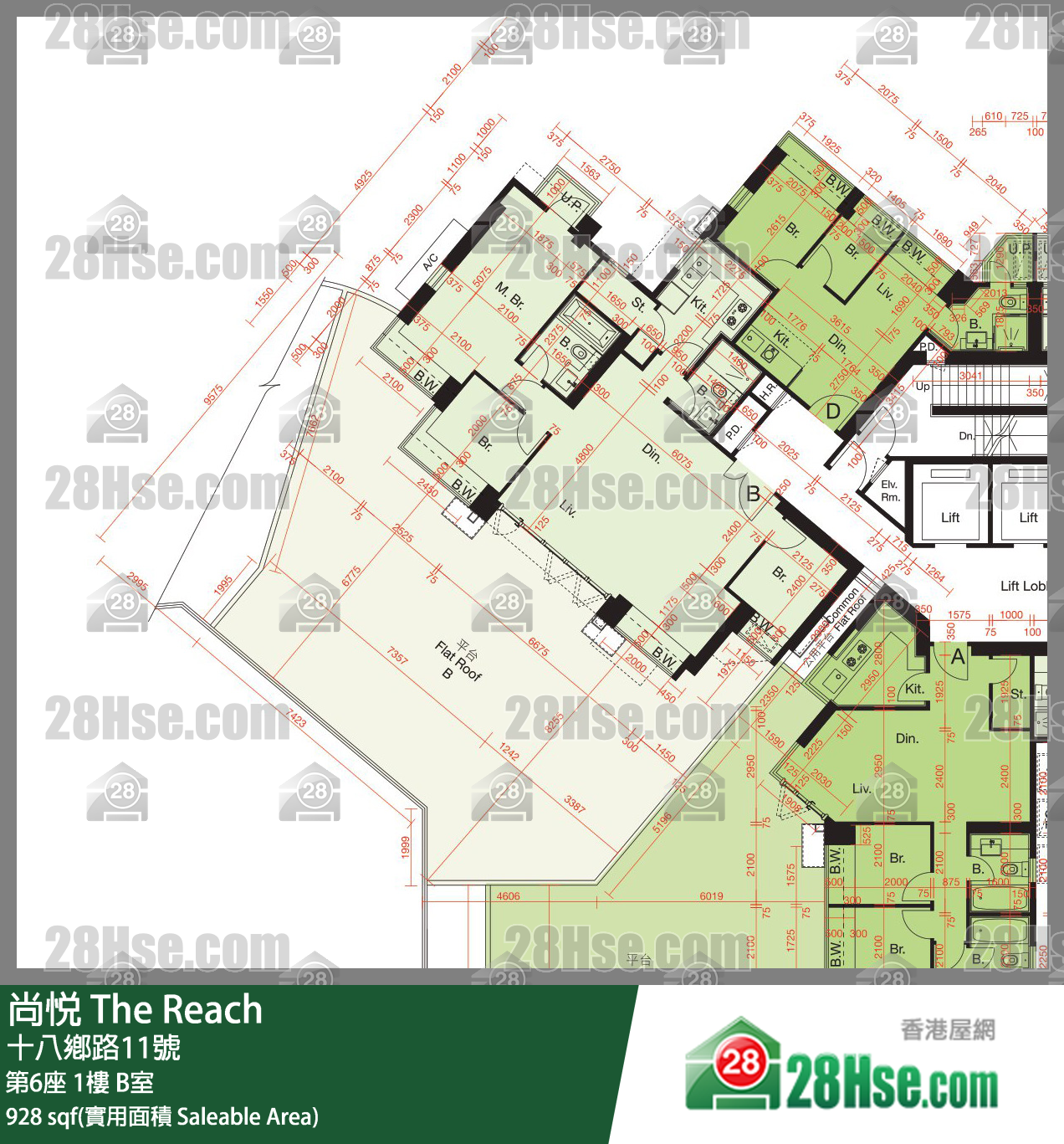 尚悅 第6座 1樓 B室 平面圖