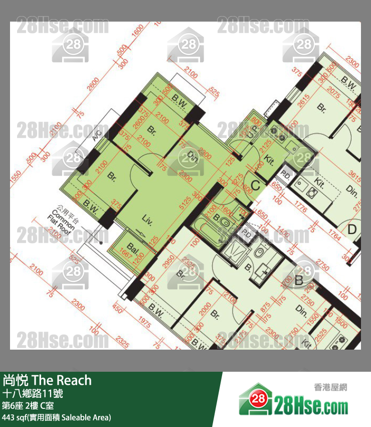 尚悅 第6座2樓 C室 平面圖