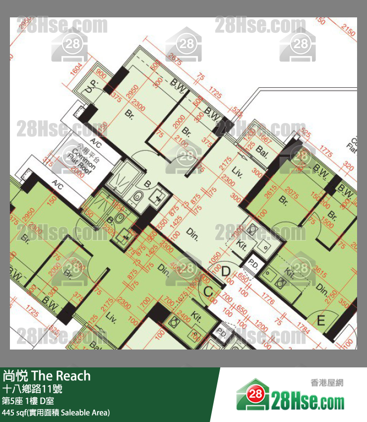 尚悅 第5座1樓 D室 平面圖