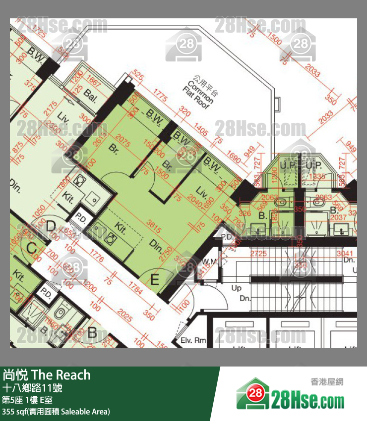 尚悦 第5座1楼 E室 平面图