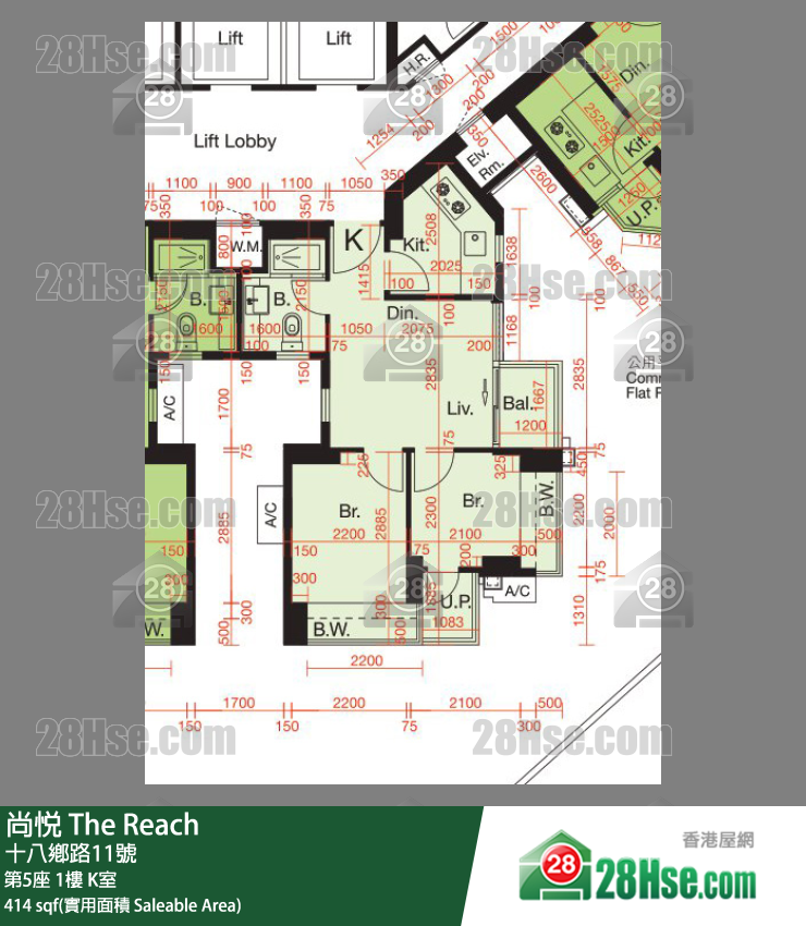 尚悅 第5座 1樓 K室 平面圖