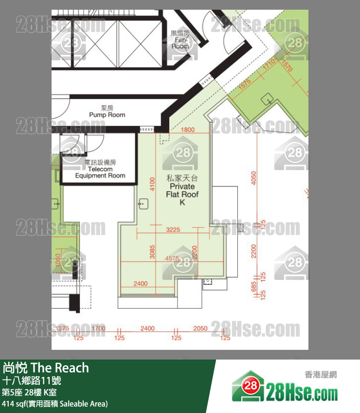 尚悅 第5座 28樓 K室 平面圖