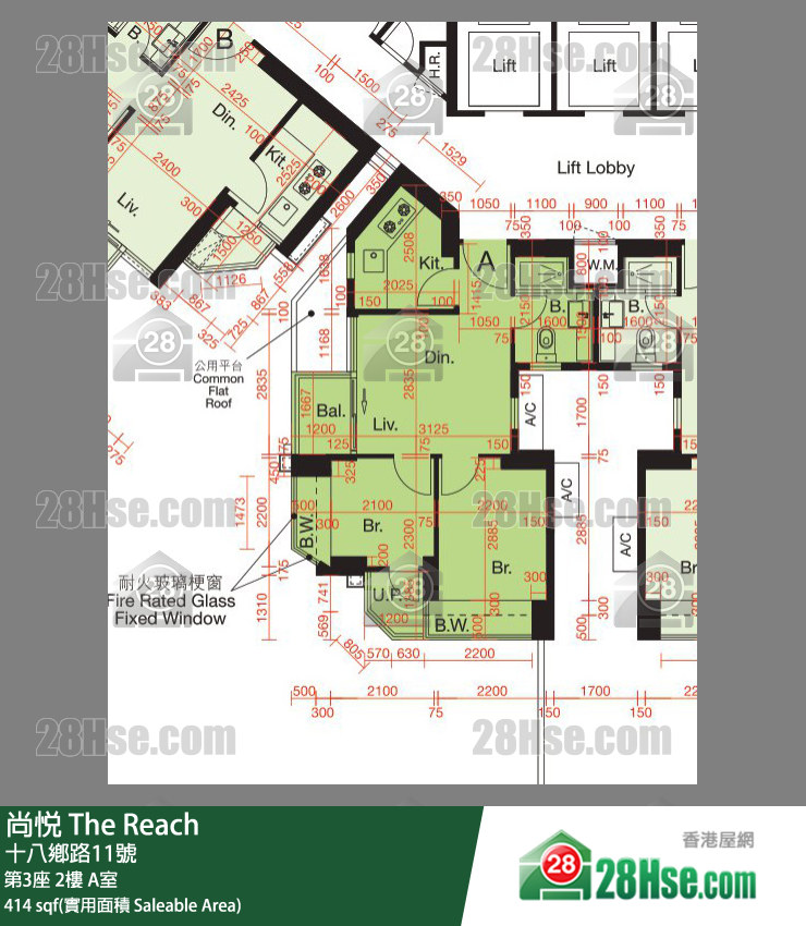 尚悅 第3座 2樓 A室 平面圖