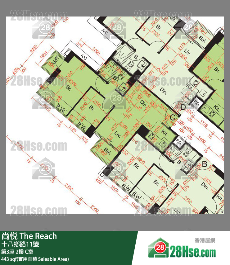尚悅 第3座2樓 C室 平面圖