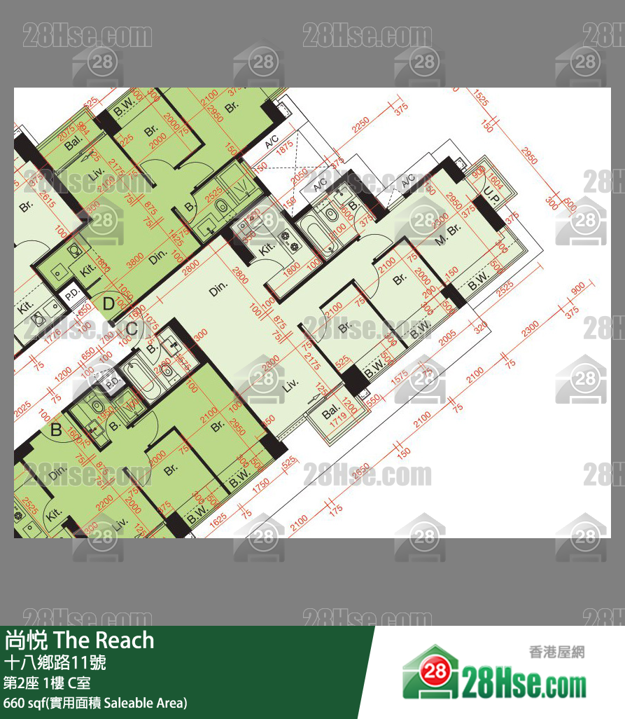 尚悅 第2座1樓 C室 平面圖