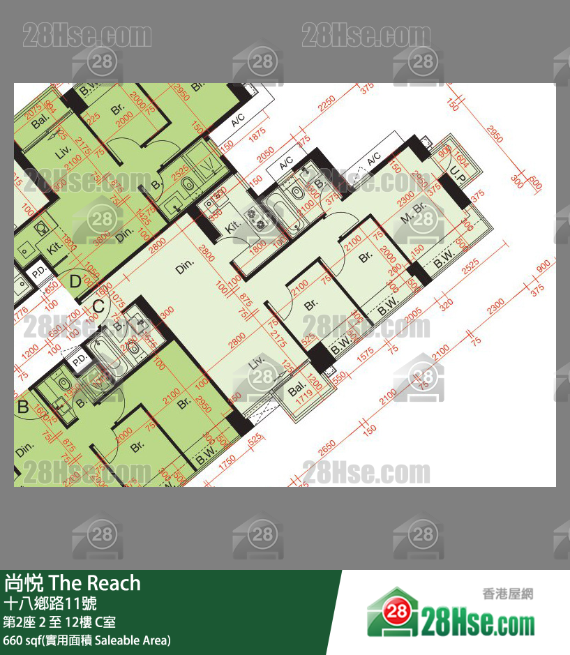 尚悅 第2座11樓 C室 平面圖