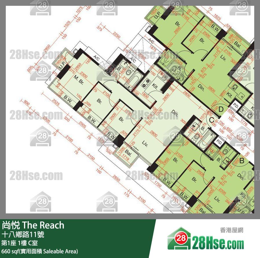 尚悅 第1座1樓 C室 平面圖