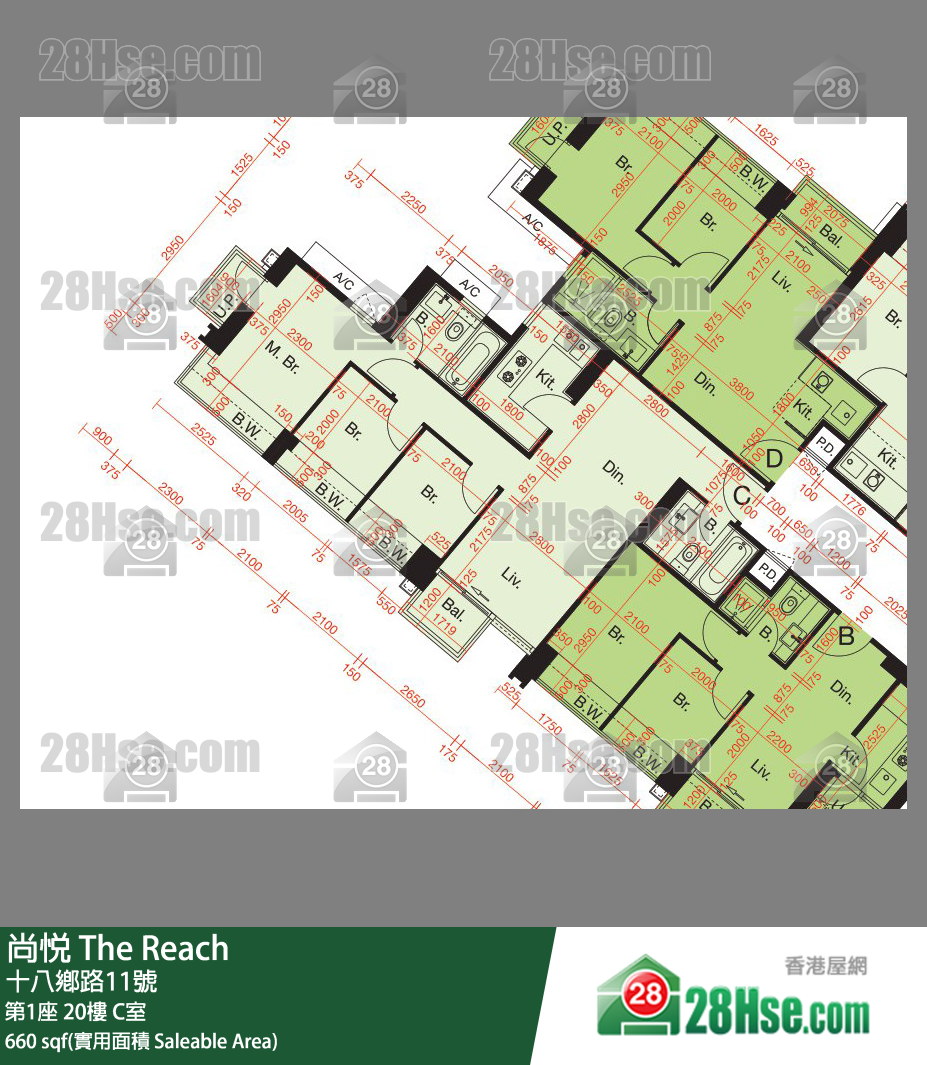 尚悅 第1座20樓 C室 平面圖
