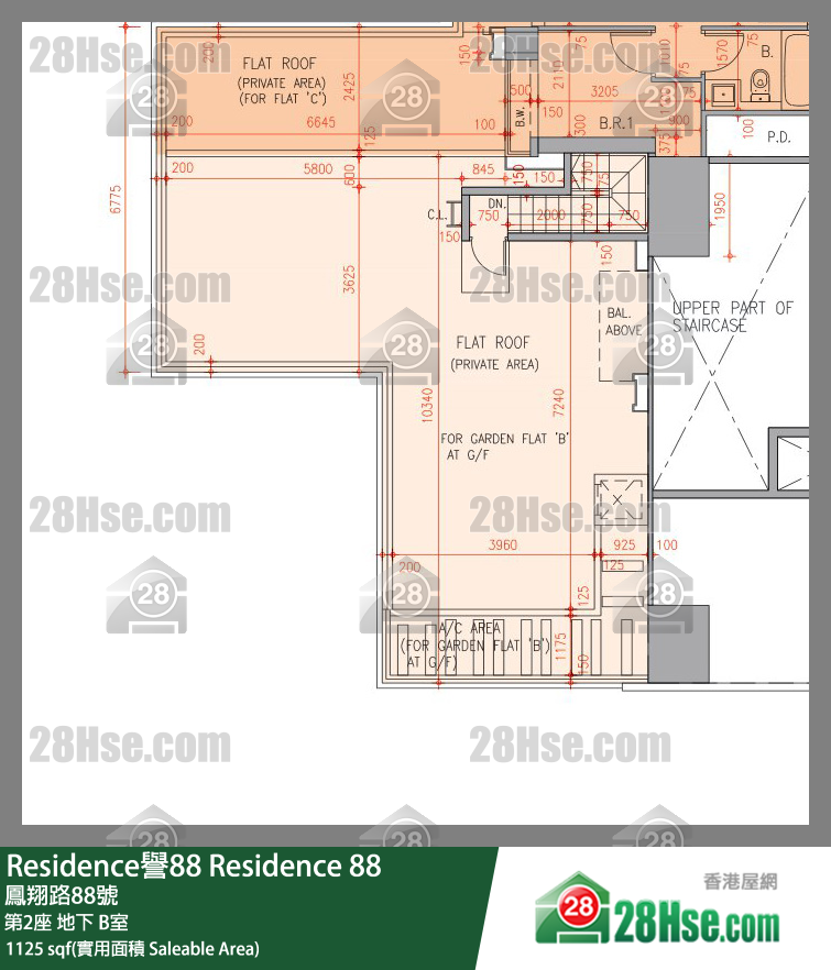 Residence譽88 第2座地下 B室 平面圖