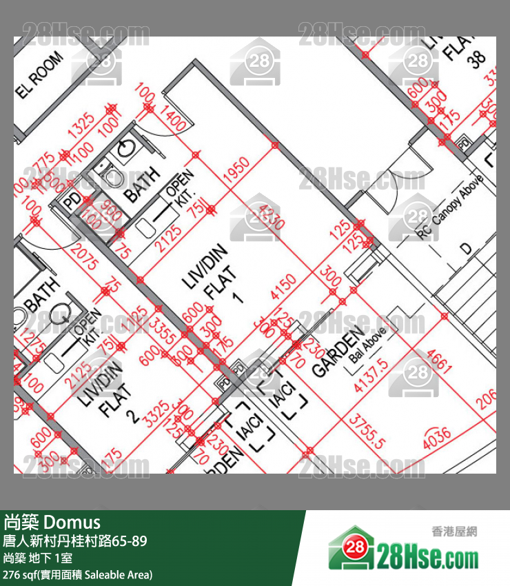 尚築 大廈尚築地下 1室 平面圖