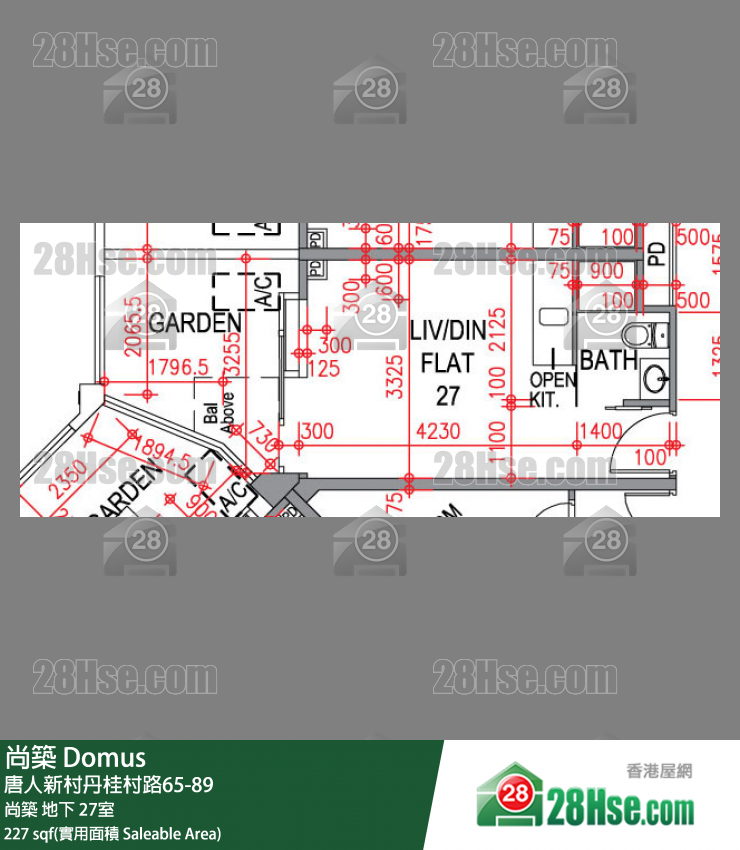 尚筑 单位平面图(由 28Hse 提供)