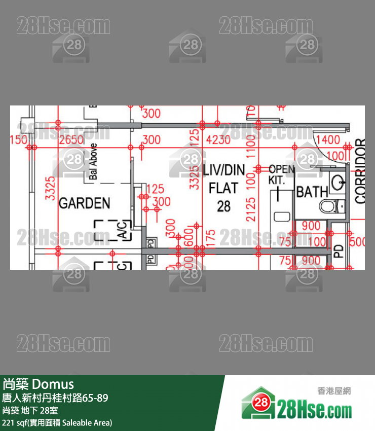 尚築 大廈 尚築 28室 平面圖