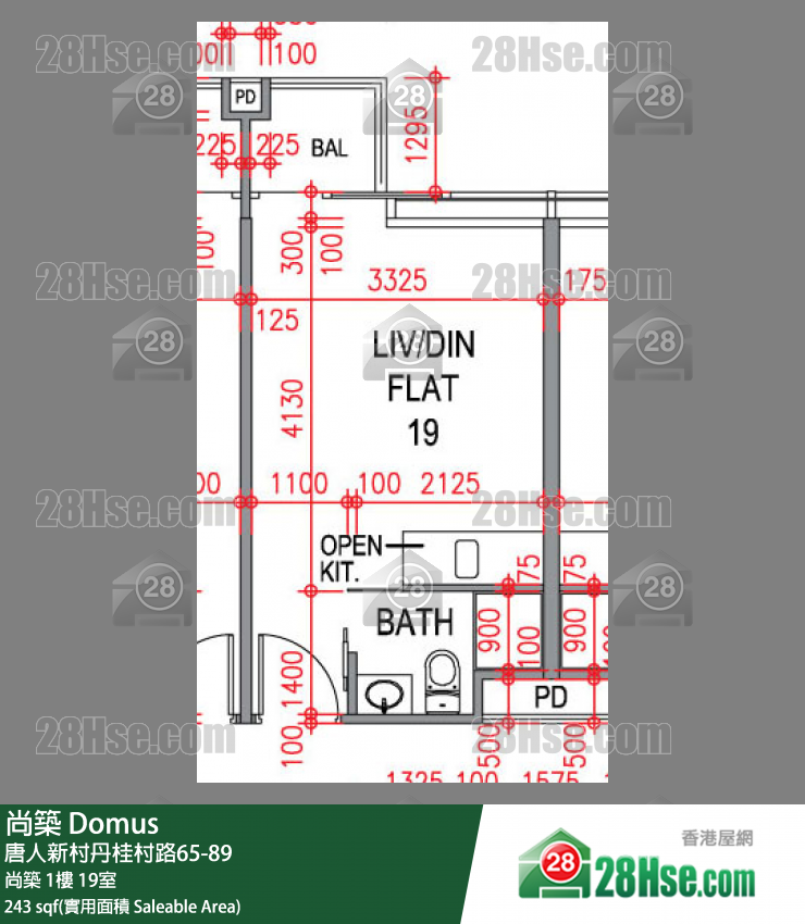 尚築 大廈 尚築 1樓 19室 平面圖