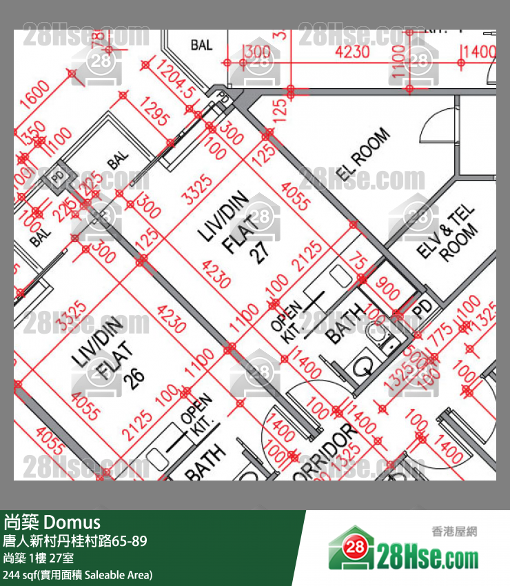 尚築 大廈尚築1樓 27室 平面圖
