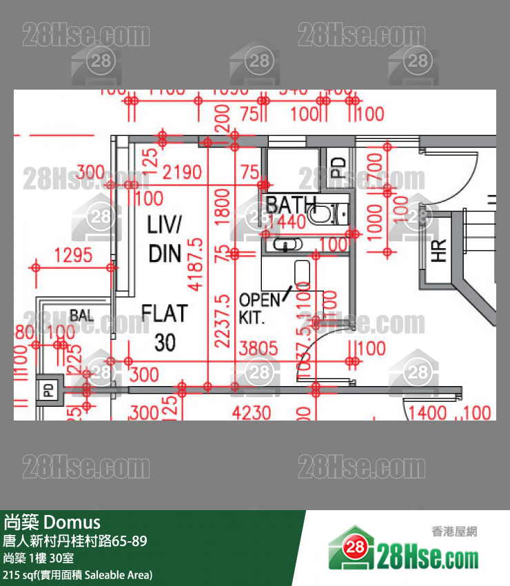 尚築 大廈尚築1樓 30室 平面圖