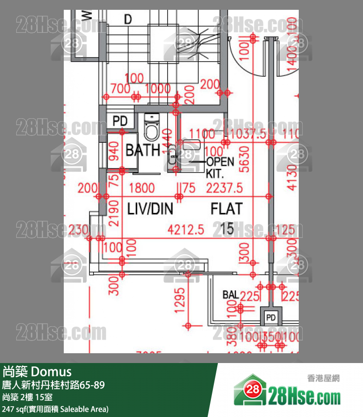 尚築 大廈 尚築 2樓 15室 平面圖
